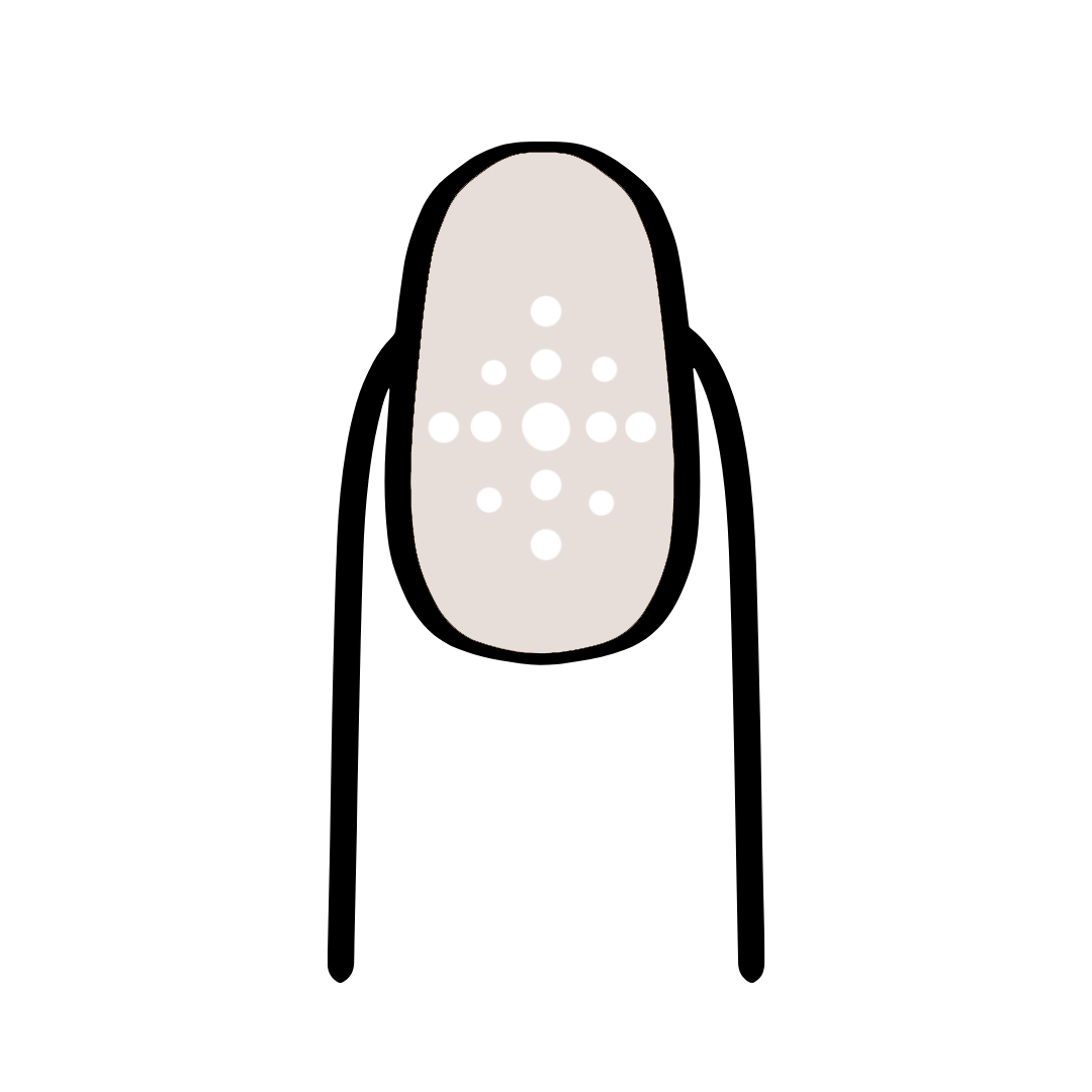 Mon nail art Flocon - étape 2