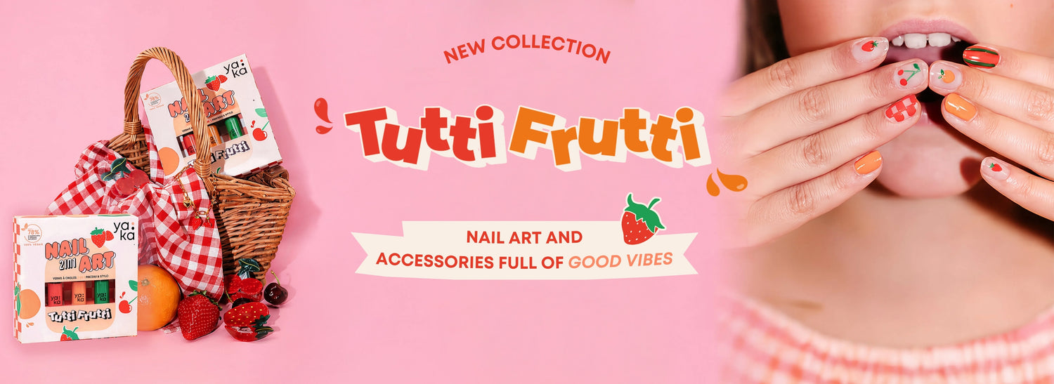 Nouvelle collection Tutti Frutti avec coffret nail art et accessoires YAKA
