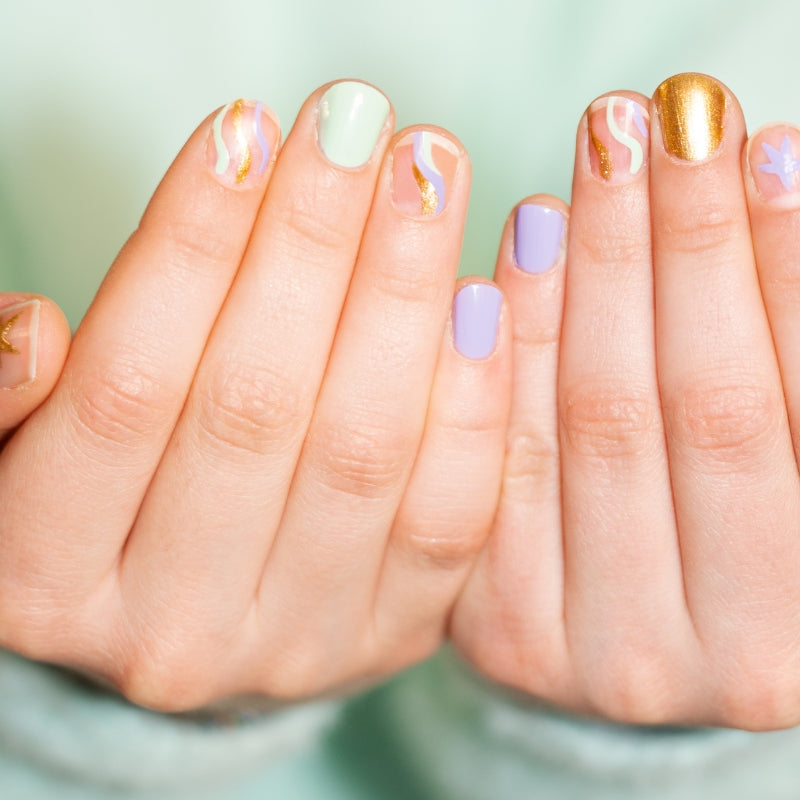 Mon nail art pour faire un nail art guimauve