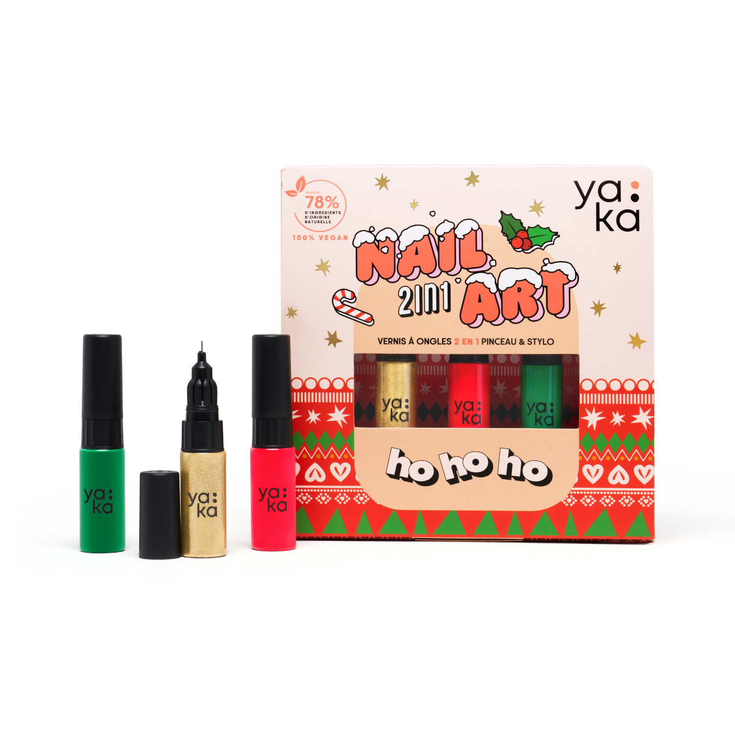 Coffret vernis à ongles 2en1 - Ho Ho Ho