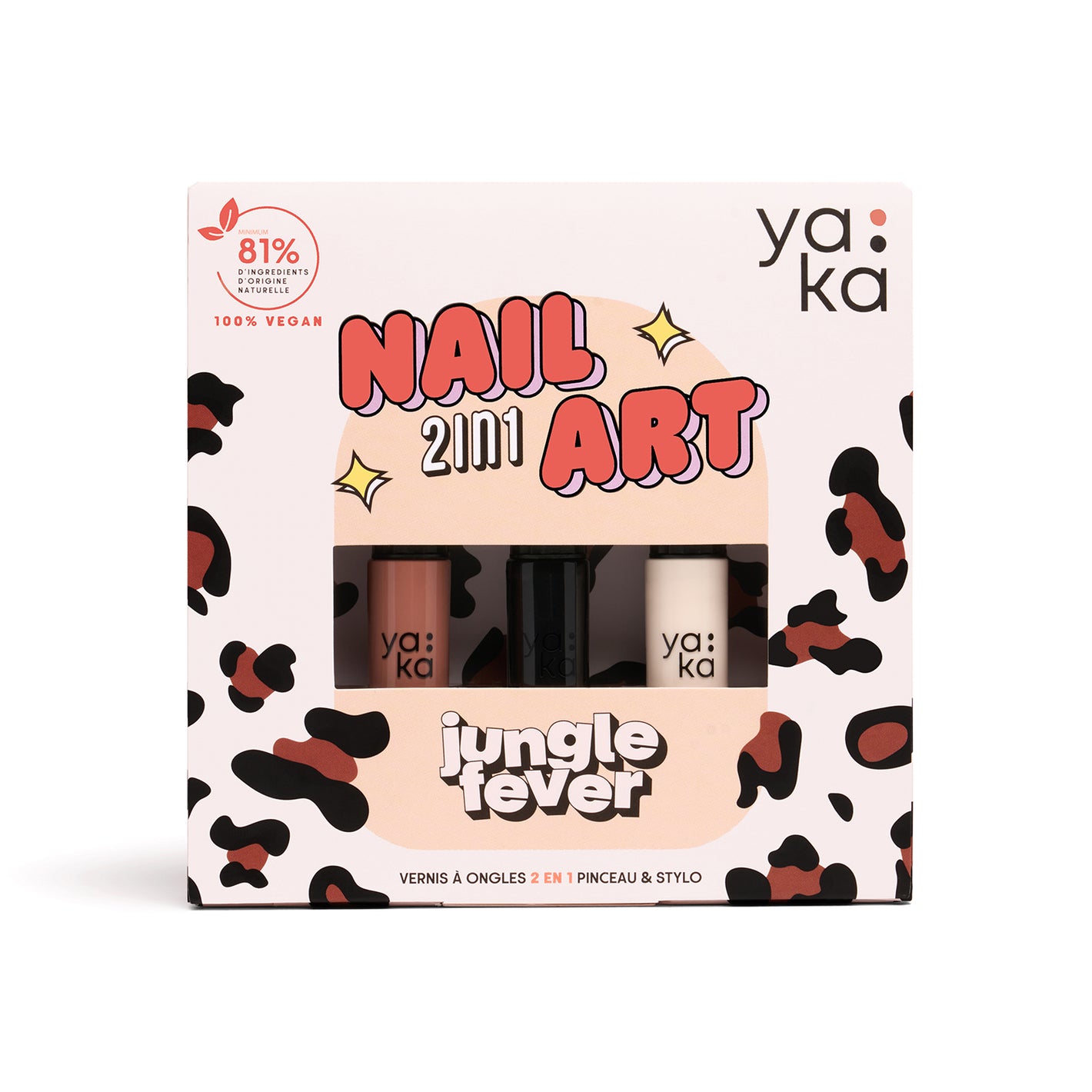YAKA PARIS - KIT VERNIS 2 en 1 - JUNGLE FEVER main image 1